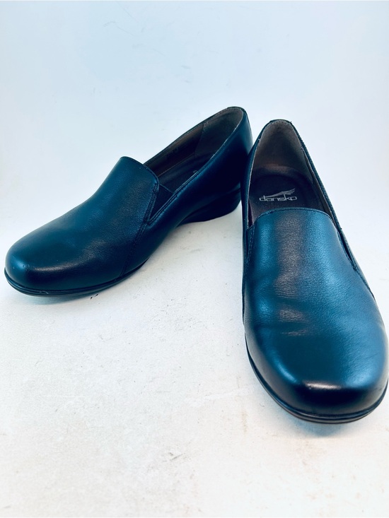 Dansko Shoes - Dansko Black Milled Nappa Leather Farah Smoking Loafers, size 39 8.5 9